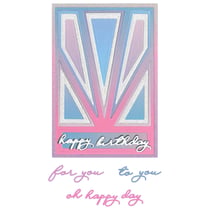 Matrices de découpe - Rayons de soleil & textes anglais - 20 dies Thinlits - Sizzix