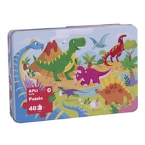 Apli Agipa - Boite métal Puzzle Les Dinosaures
