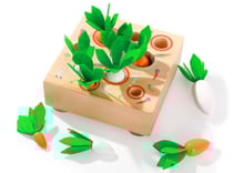 Jeu à encastrer en bois carottes