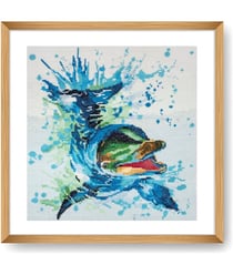 Kit Point de Croix Dauphin 34,5 x 35 cm – Trimits Dauphin