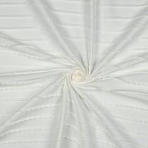 Tissu Jersey Coton à volants uni Blanc