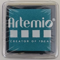 Encreur bleu ocean 3cm x 3cm ARTEMIO