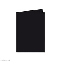 Papier Pollen carte double 110 x 155 mm - 5 pcs - Noir