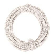 Tube tricoté avec fil, ivoire, 3 m