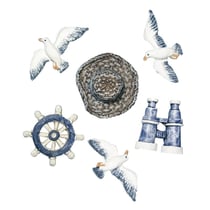 Miniatures en polyrésine: Epaves, 2 - 4 cm, 6 pces