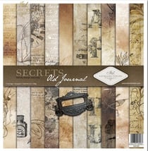 10 papiers assorties scrapbooking 30.5 x 30.5 cm Itd Collection SECRETS OLD JOURNAL