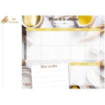 Planning magnétique Mes menus et ma liste de course