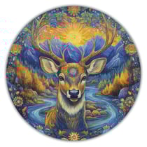 Cerf des bois - Puzzle en bois - Boite en carton