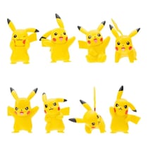 Pokémon Battle - Set 8 Figurines Pikachu Pokémon Battle 5 cm