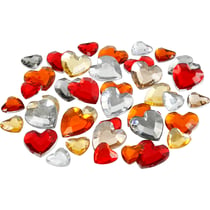 Pierre de strass, dim. 6+10+14 mm, harmonie de rouges, 252 pièces/ 1 Pq.