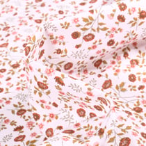 Tissu Coton imprimé Arty Eleoni tomette sur fond Blanc