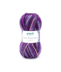 Fil à tricoter LISA PREMIUM COLOR - Grundl - certifiée Oeko-Tex 04 Multicolore