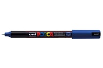 Lot de 12 marqueurs peinture pointe extra-fine 0,7 mm - POSCA PC1MR - Bleu foncé