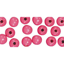 Rayher - Perle en bois Rose foncé Ø 16 mm 15 pièces