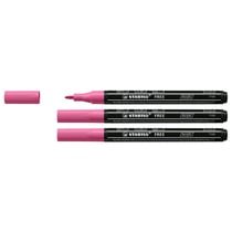 Lot de 3 marqueurs acrylique pointe fine STABILO FREE - Rose