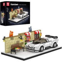 Jeu de construction de super voitures de sport Centodieci côté rue