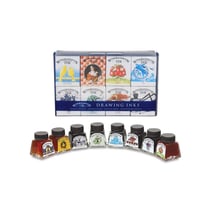 Set de 8 flacons 14ml encre à dessiner - Winsor & Newton