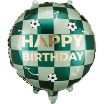 Ballon Aluminium Hélium Happy Birthday Ballons de Foot - 35 cm