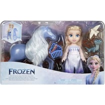 Coffret disney frozen poupée elsa et cheval nokk - la reine des neiges 2 - jakks 21707