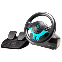Subsonic Volant Superdrive SV250-S - Volant de Course Switch 2 / Switch. Rotation à 180 avec pédales et palettes au volant Blue Edition