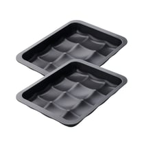 Ensemble de 2 Moules 12 mini pains ou brioches 36 x 27 cm Zenker Black Metallic