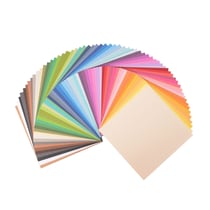 Papier cartonné - 15,2 x 15,2 cm - 216 g - 60 couleurs assorties - Texturé - Florence - 60 feuilles