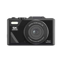 Appareil Photo Numérique 75MP 5K Avec Zoom 18X Et Écran Inclinable WiFi Noir YONIS