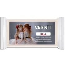 Pâte polymère - A cuire - Pâte à modeler - Finition porcelaine - Rose beige - Bloc de 500g - Cernit - Doll translucent