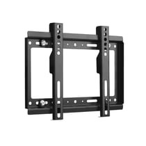 Avizar Support Mural Fixe pour TV Standard 14" à 42" Compatible VESA 25kg en Acier Noir