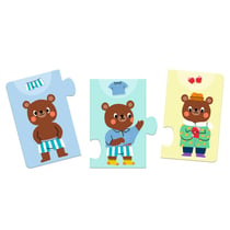 Puzzle 2D 10 pièces - Nounours s'habille - Djeco