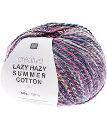 Pelote de coton à tricoter Creative LAZY HAZY SUMMER COTTON - Rico Design 07 Violet