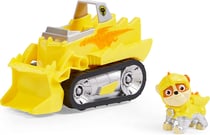 Pat patrouille knights rescue : ruben et son bulldozer - figurine chien - véhicule de luxe - paw patrol - spin master - 20135920