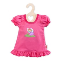 Chemise de nuit rose fee 28/35 cm - heless - habit poupon (h39)