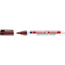 Marqueur permanent pointe fine 1 mm - EDDING - Marron