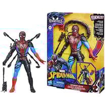 Figurine Spider-Man Métamorphose liquide de 28 cm avec accessoires, Marvel Spider-Man VenomVersus, jouets de super-héros pour enfant
