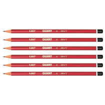 Crayon graphite BIC - Mine HB - Corps rond en bois - Lot de 6