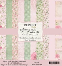 10 papiers scrapbooking 30 x 30 cm Reprint SPRING IS IN THE AIR