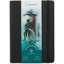 Carnet aquarelle - Watercolour book - 100% coton - 250g/m² - 30 feuilles grain fin - Portrait - A5 - Hahnemühle