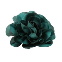 Broche fleur 11cm vert