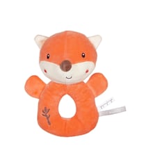 Hochet Bamboo Bebe - Renard - 14 cm s/carte