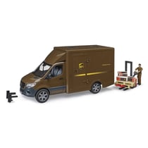 Camion UPS Mercedes Benz Sprinter avec conducteur et accessoires