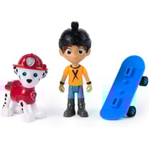 Pat patrouille danny et son skate et chien marcus - 2 figurines - paw patrol - spin master 20148184