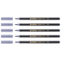 Lot de 5 feutres pointe pinceau EDDING 1340 - Gris argent - 1-3 mm