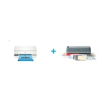 Imprimante multifonction HP Envy 6132e Blanc Eligible à Instant Ink + Pack Machine de découpe Cricut Maker 4 Gris + kit essent