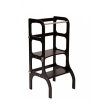 Tour d'apprentissage - table Step'n'Sit noir fermoirs argentés