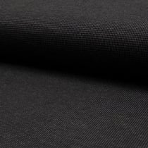 Tissu Jacquard polyviscose  extensible Pointillés Gris sur fond Noir
