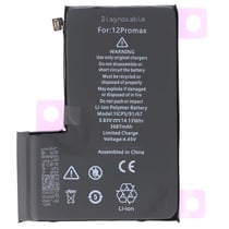 Avizar Batterie pour iPhone 12 Pro Max Li-Polymer 3687mAh 14.13Wh Diagnostiquable Noir
