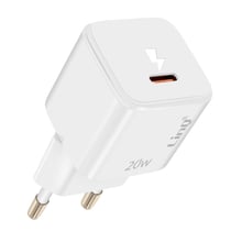 LinQ Chargeur Secteur USB-C Power Delivery 20W Charge Efficace Compact Blanc