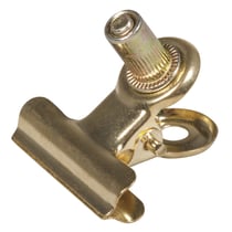 Clip en métal avec vis, or, 2,2x2,2cm, 3 pièces