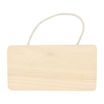 Plaque de porte 21x11 cm bois - Artemio